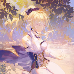 This is a pixiv picture whose title is dandelion knight.