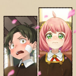 This is a pixiv picture whose title is アーニャほんとは.