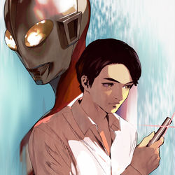 This is a pixiv picture whose title is ウルトラマン.