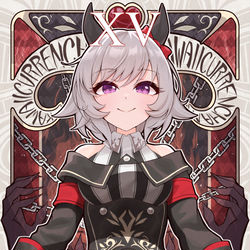 This is a pixiv picture whose title is 悪魔(再).
