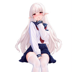 This is a pixiv picture whose title is セーラー服エルフ.