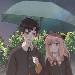 This is a pixiv picture whose title is ☔️.