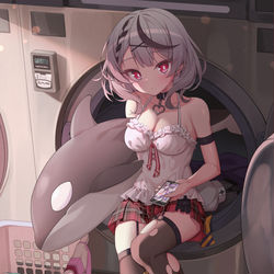 This is a pixiv picture whose title is 洗濯当番さかまた.