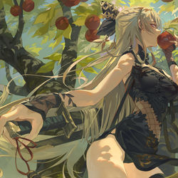 This is a pixiv picture whose title is Apple tree 🍎.