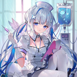 This is a pixiv picture whose title is ナースかなたそ.