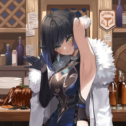 This is a pixiv picture whose title is 夜蘭.