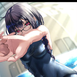 This is a pixiv picture whose title is プールの授業.