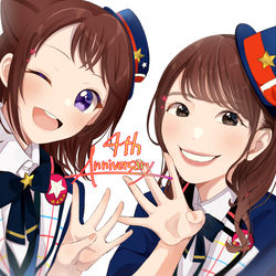 This is a pixiv picture whose title is バンドリキャスト×キャラクターまとめ.