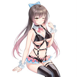 This is a pixiv picture whose title is 新衣装 拘束衣.