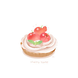 This is a pixiv picture whose title is さくらんぼタルト.