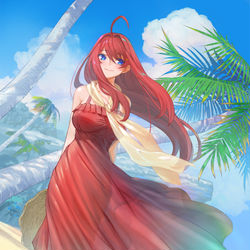 This is a pixiv picture whose title is 南の島の五月.