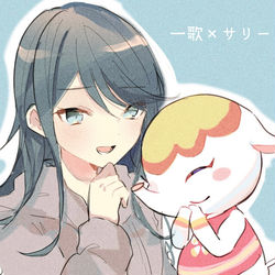 This is a pixiv picture whose title is プロセカキャラ×あつ森住民シリーズ.