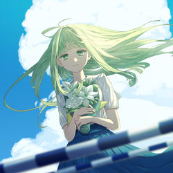 This is a pixiv picture whose title is 少女レイ.
