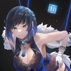 This is a pixiv picture whose title is 夜蘭.