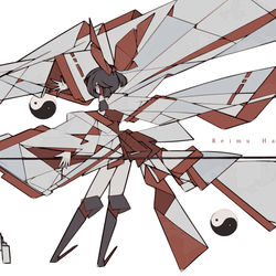 This is a pixiv picture whose title is 霊夢さん。.