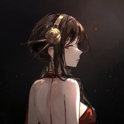 This is a pixiv picture whose title is 红色的荆棘公主.