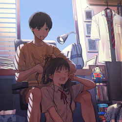 This is a pixiv picture whose title is 「まあ、元気だひなよ」.