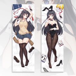 This is a pixiv picture whose title is 🐰Mai Sakurajima Dakimakura🐰.