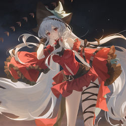 This is a pixiv picture whose title is 浊心斯卡蒂.