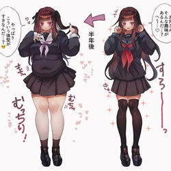 This is a pixiv picture whose title is 最近のぽちゃ絵まとめ.