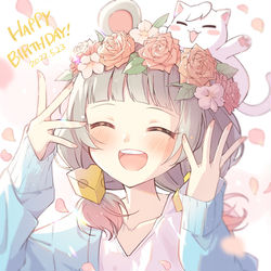 This is a pixiv picture whose title is 🎂.