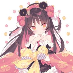 This is a pixiv picture whose title is 猫又詰🐱🌸.