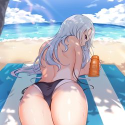 This is a pixiv picture whose title is 에프넬 22년 수영복.