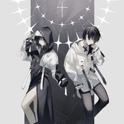 This is a pixiv picture whose title is 聖戦.
