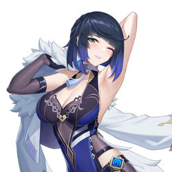 This is a pixiv picture whose title is Yelan.