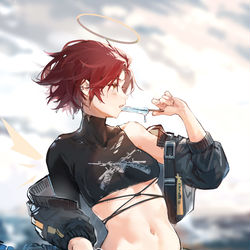 This is a pixiv picture whose title is アークナイツ-エクシア.