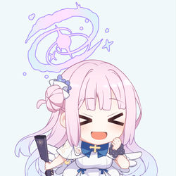 This is a pixiv picture whose title is 聖園ミカをつまみたい.