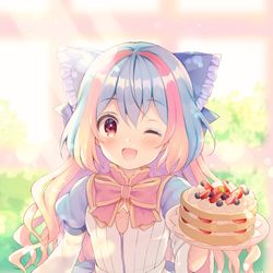 This is a pixiv picture whose title is おいしいケーキをあげよう.