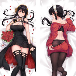 This is a pixiv picture whose title is スパイファミリー ヨル・フォージャー Yor Forger抱き枕.