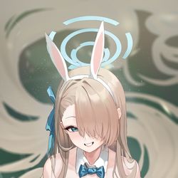 This is a pixiv picture whose title is 『一之瀬アスナver.バニーガール』.