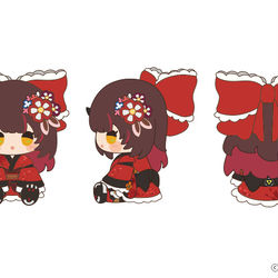 This is a pixiv picture whose title is ロボ子さんぬいぐるみ_お仕事絵.