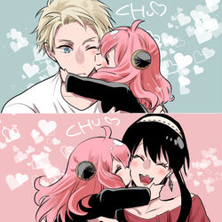This is a pixiv picture whose title is フォージャー家キスの日。.