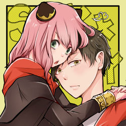 This is a pixiv picture whose title is ダミアン君とアーニャちゃん②.