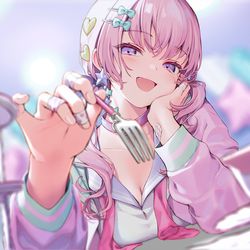 This is a pixiv picture whose title is ケーキはだあれ？.