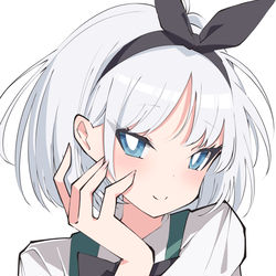 This is a pixiv picture whose title is リボン妖夢.