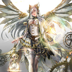 This is a pixiv picture whose title is Time Mage Goddess.