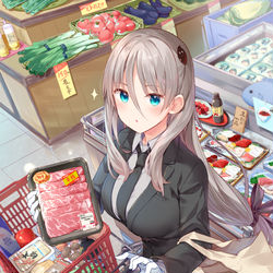 This is a pixiv picture whose title is 『拝啓…殺し屋さんと結婚しました』夫婦でお買い物.