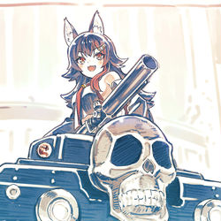 This is a pixiv picture whose title is ミオちゃんの入場シーン.