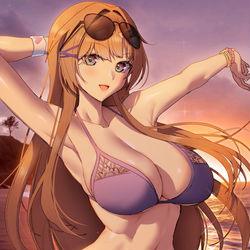 This is a pixiv picture whose title is bikini girl.
