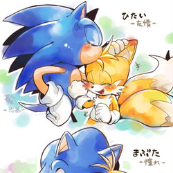 This is a pixiv picture whose title is キスの日のソニテイ.