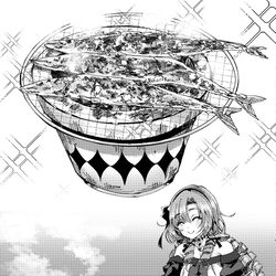 This is a pixiv picture whose title is サンマ塩焼きジュウジュウ.