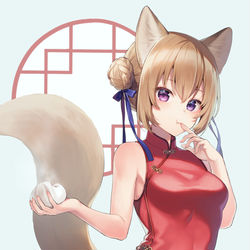 This is a pixiv picture whose title is 肉まん.