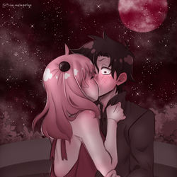This is a pixiv picture whose title is ファーストキス.