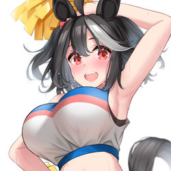 This is a pixiv picture whose title is チアガールキタちゃん.
