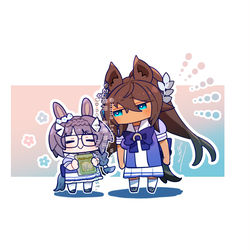 This is a pixiv picture whose title is ゼンノロブロイとシンボリクリスエス.