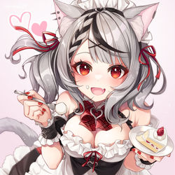 This is a pixiv picture whose title is 沙花叉クロヱちゃん生誕祭.
